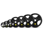HMS TOK PRO Kumipinnoitettu 50 mm Tri-Grip levypaino 1,25-25 kg