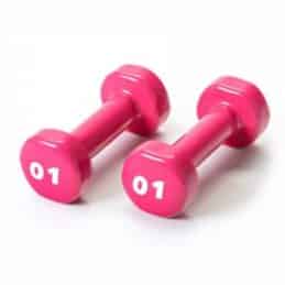 Gipara Fitness Vinyyliset käsipainot 0,5-6 kg - 2 x 1 kg