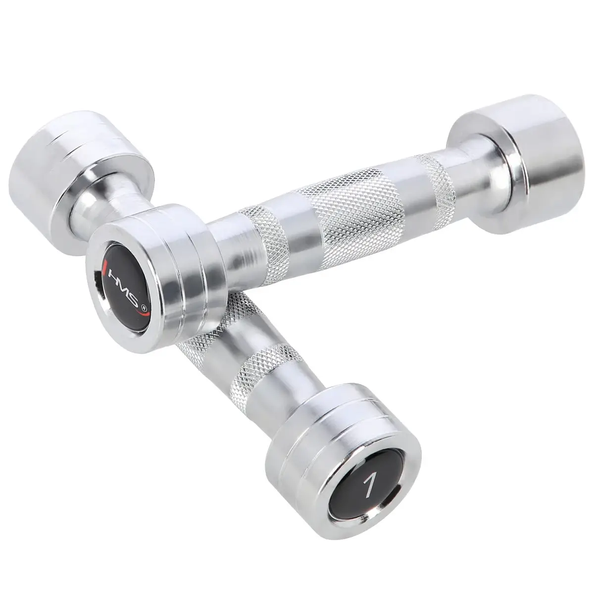 Kromatut käsipainot 2 x 1 kg - HMS CHD01