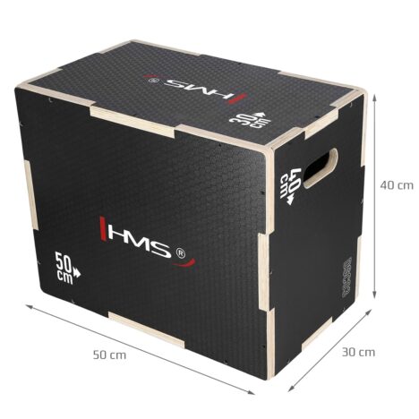 Puinen hyppyboxi DSC HMS - Musta 50x40x30 cm DSC03