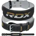 RDX 4 Inch Leather Weightlifting Gym Belt