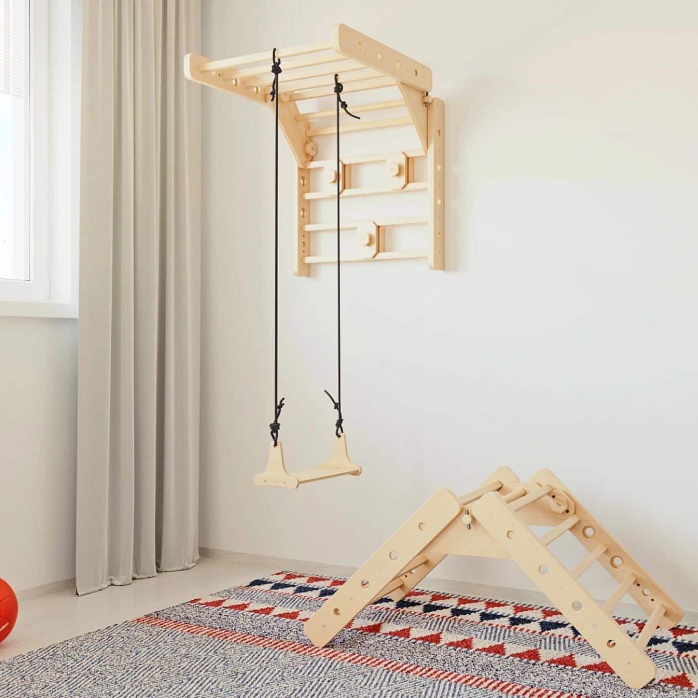 Loopo Swing 3in1 - seinäteline / kiipeilykolmio
